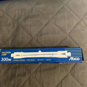 Abco 04476 300t3q/cl 300w 120v Double Ended Rcs Base Halogen Lamp