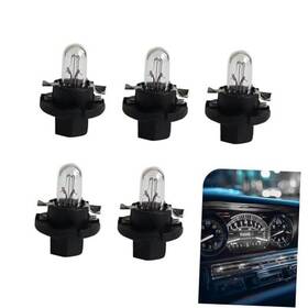 Awlbed Awl8197 Car 12 V 1.2 W Dashboard Light Bulbs Bx8.4d Durable T5 5 Pcs White #db501