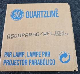Ge 500par56wfl 500w Par 56/wfl 120v Ce - Quartzline Wide Flood
