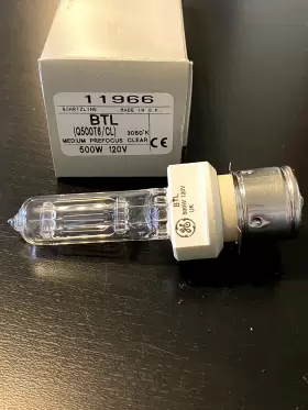Q500t6 Ge Q500t6/cl Genuine Btl 500w 120v Stage And Studio Halogen Lamp Nos Iob