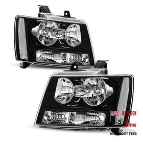 Isharingautoparts Hl-oh-cts07-2p-bk-cl Headlights Assembly Replacement For 2007 2008 2009 2010 2011 2012 2013 Chevy