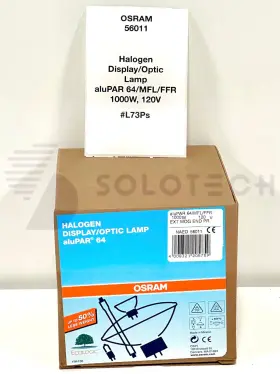 L73ps Osram 008321205759 56011 Halogen Display/optic Lamp Alupar 64/mfl/ffr 1000w 120v - #l73ps