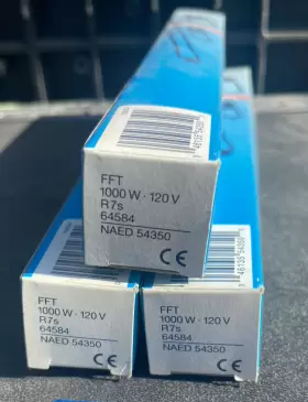 64584 Osram 046135543500 3 Fft 1000w - 120v R7s Halogen Photo Optic Lamp Naed 54350 New
