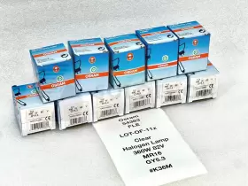 Lot-of-11x Osram 046135543838 54383 Fle 360w 82v Mr16 Gy5.3 Clear Halogen Lamp - #k36m