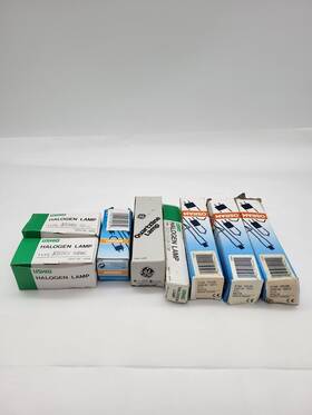 Osram 54442 And Ushio Photo Optic Halogen Lamps Lot Of 8