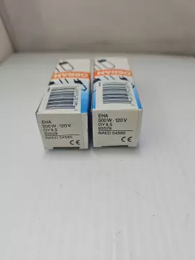Gy9.5 Osram 54585 Two Eha 500w 120v Naed Halogen Photo Optic Lamps