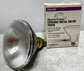 Philips 244764 Cdm100/par38/fl/3k Metal Halide 100w Par 38 Lot Of 6
