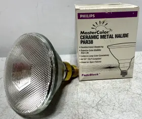 Cdm100 Philips 244764 Cdm100/par38/fl/3k Metal Halide 100w Par 38 Lot Of 6