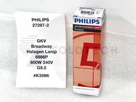 Philips 27287-2 Gkv Broadway Halogen Lamp 6986p 600w 240v G9.5 - #k35mi
