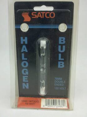 Satco S3480 Blue Halogen 78mm Double Ended 120 V 45923034800