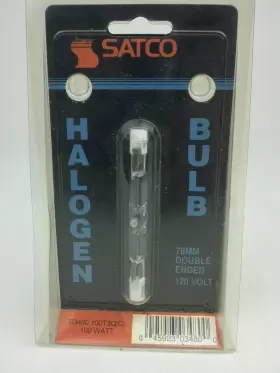 45923034800 Satco S3480 Blue Halogen 78mm Double Ended 120 V