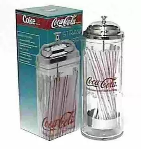 Cok8791 Satco S3607 Coca Cola 11-1/4 Inch Straw Dispenser