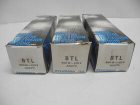 Sylvania 031293003904 Lot Of 3 New Stage Studio Tv Btl 500w 120v 3050 K Lamp Bulb With Box