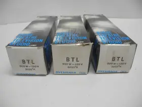 3050 Sylvania 031293003904 Lot Of 3 New Stage Studio Tv Btl 500w 120v K Lamp Bulb With Box