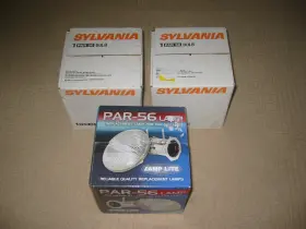 Ll-300 Sylvania Lot Of 3. Osram / Lamplite Par 56 Bulbs 300w 120v. Unopened Boxes