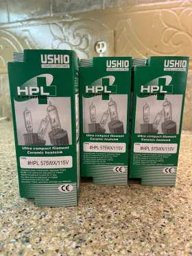 575wc Ushio 048777144039 Hpl Ceramic 115v High Performance Halogen Lamp Stage Bulbs