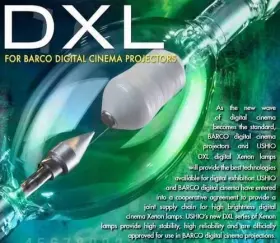 Dxl-70ba Ushio 7000w 300 Hour Xenon Lamp For Barco Projectors 5002239