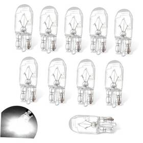 Waswale Wasmpn9 10 Pcs T10 168 192 Automotive 5 W 12 V Instrument Indicator Light 24 Mm X