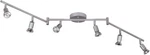 Stylish 6-LIGHT Foldable Track Lighting Matte Silver Body, Ideal For Any Room New. Price: $73.99.