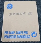 500PAR64/WFL 120V 500W - Ge Wide Flood New. Price: $22.38.