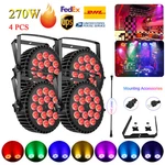 4PCS 270W 18 Led Rgbw Stage Lighting Dmx Beam Strobe Party Disco Lamp New. Price: $188.09.