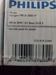 Philips MR16 Halogen Light Bulbs GU5.3 50W 12V 680 Lumens Pack Flood Lamp New. Price: $21.78.