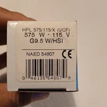 Osram Hpl 575/115/X Halogen Lamp Bulb 575W 115V G9.5 3200K 16500LM Open. Price: $10.00.