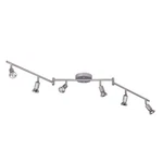 Globe Electric 59351 Payton Foldable Track 6-LIGHT, Matte Silver New. Price: $68.99.