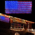 American Flag String Lights 420 Led Usa Net 110V Plugin New. Price: $49.98.