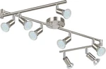 8 Way Led Track Lighting Kit Matt Nickel Ceiling Spot Rotatable Bulb Decor New. Price: $85.93.