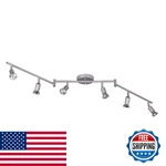 Globe Electric 59351 Payton 6-LIGHT Foldable Track Lighting Matte Silver New. Price: $73.73.